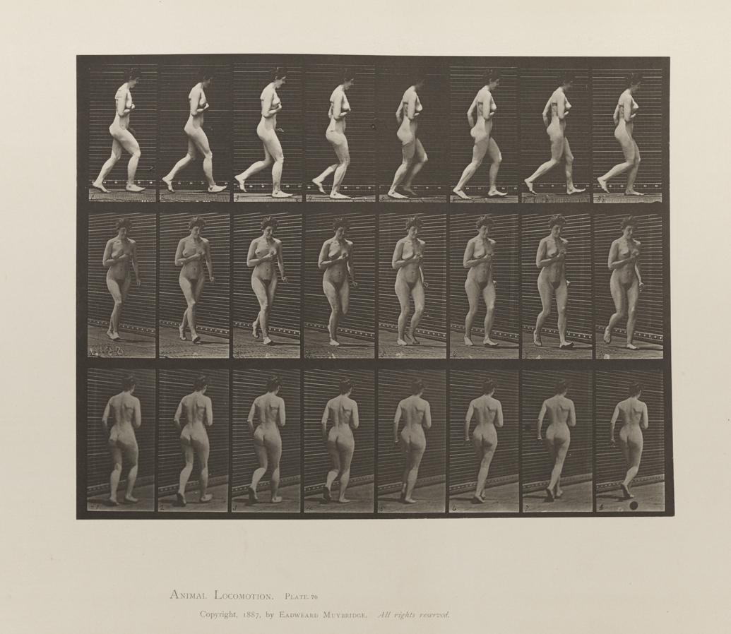 Animal Locomotion, Volume III, Women (Nude). Plate 70