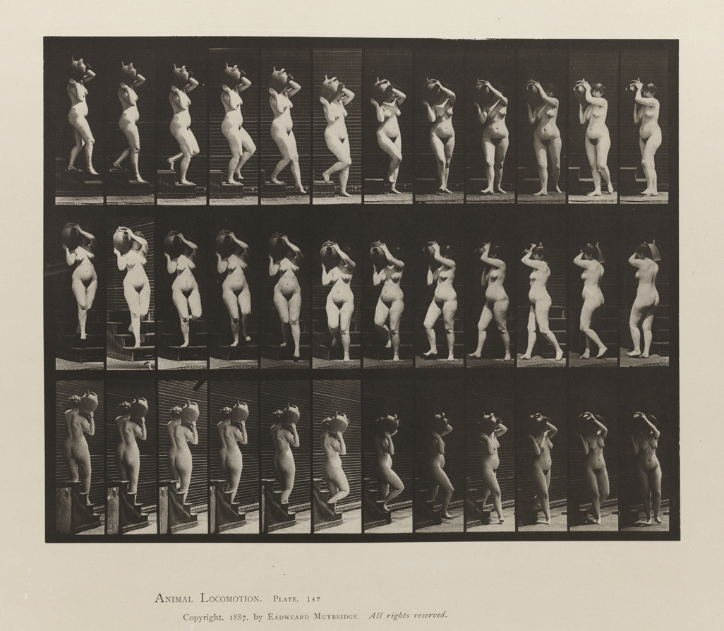Animal Locomotion, Volume III, Women (Nude). Plate 147