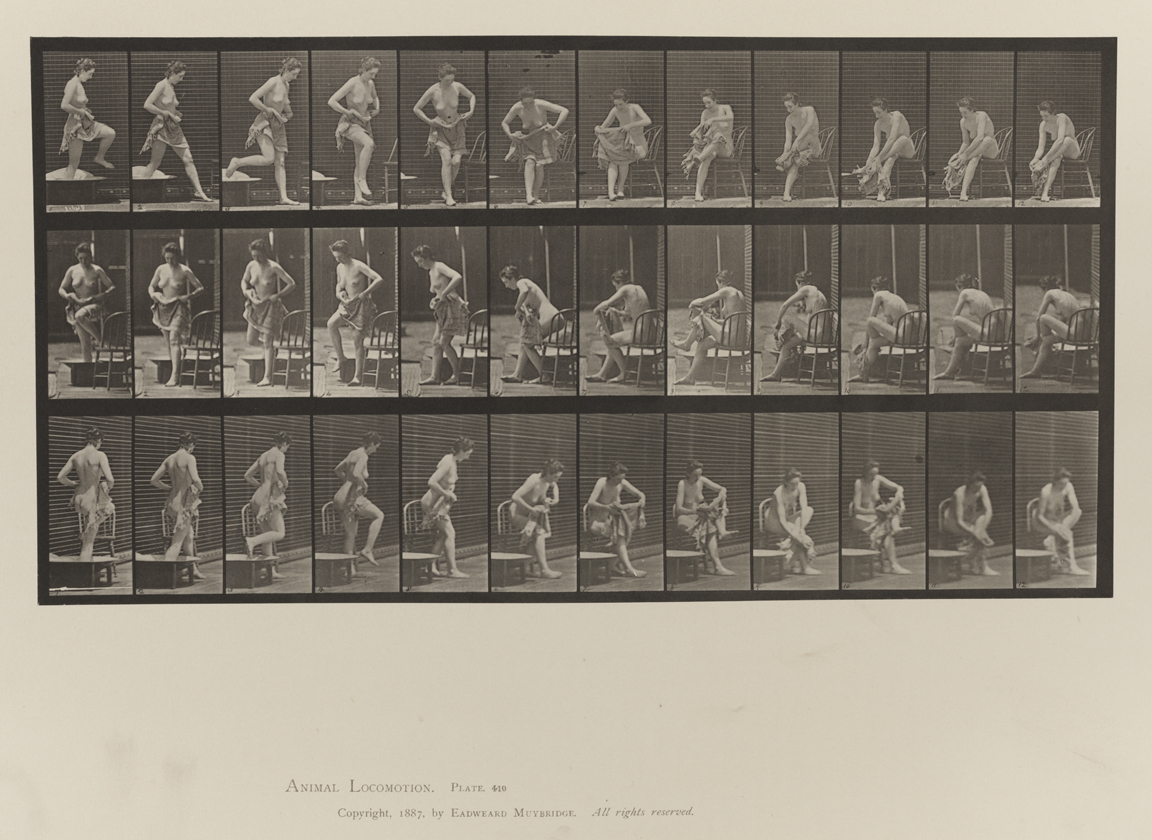 Animal Locomotion, Volume IV, Women (Nude). Plate 410