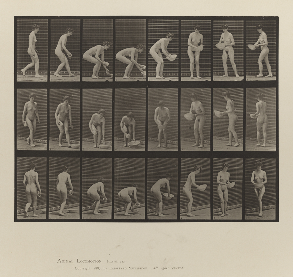 Animal Locomotion, Volume IV, Women (Nude). Plate 223
