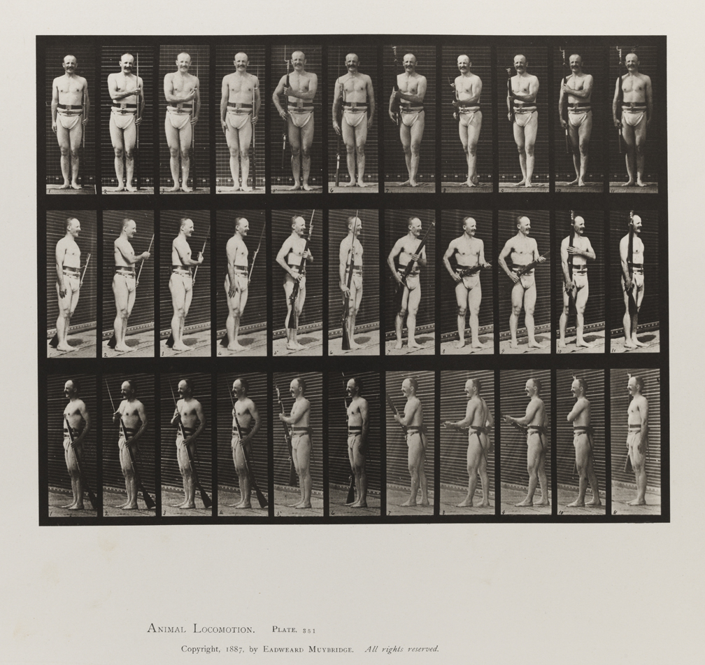 Animal Locomotion, Volume V, Men (Pelvis Cloth). Plate 351