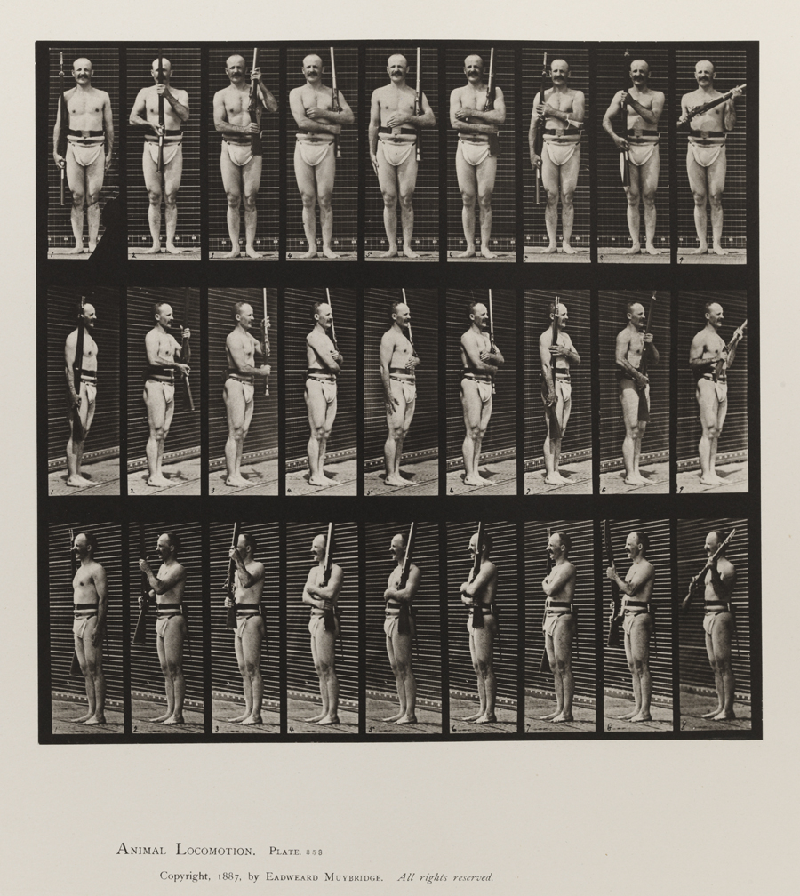 Animal Locomotion, Volume V, Men (Pelvis Cloth). Plate 353