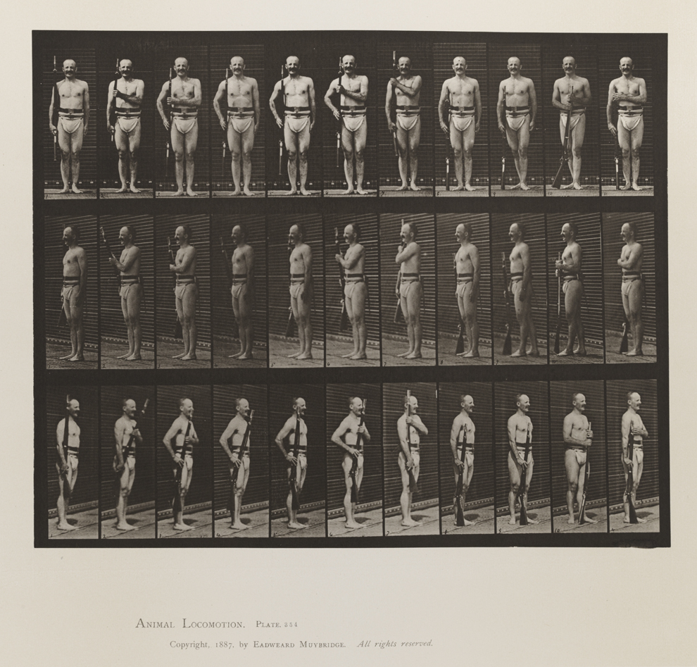 Animal Locomotion, Volume V, Men (Pelvis Cloth). Plate 354