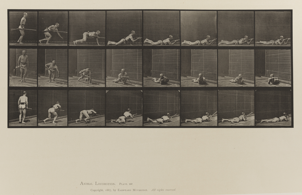 Animal Locomotion, Volume V, Men (Pelvis Cloth). Plate 357