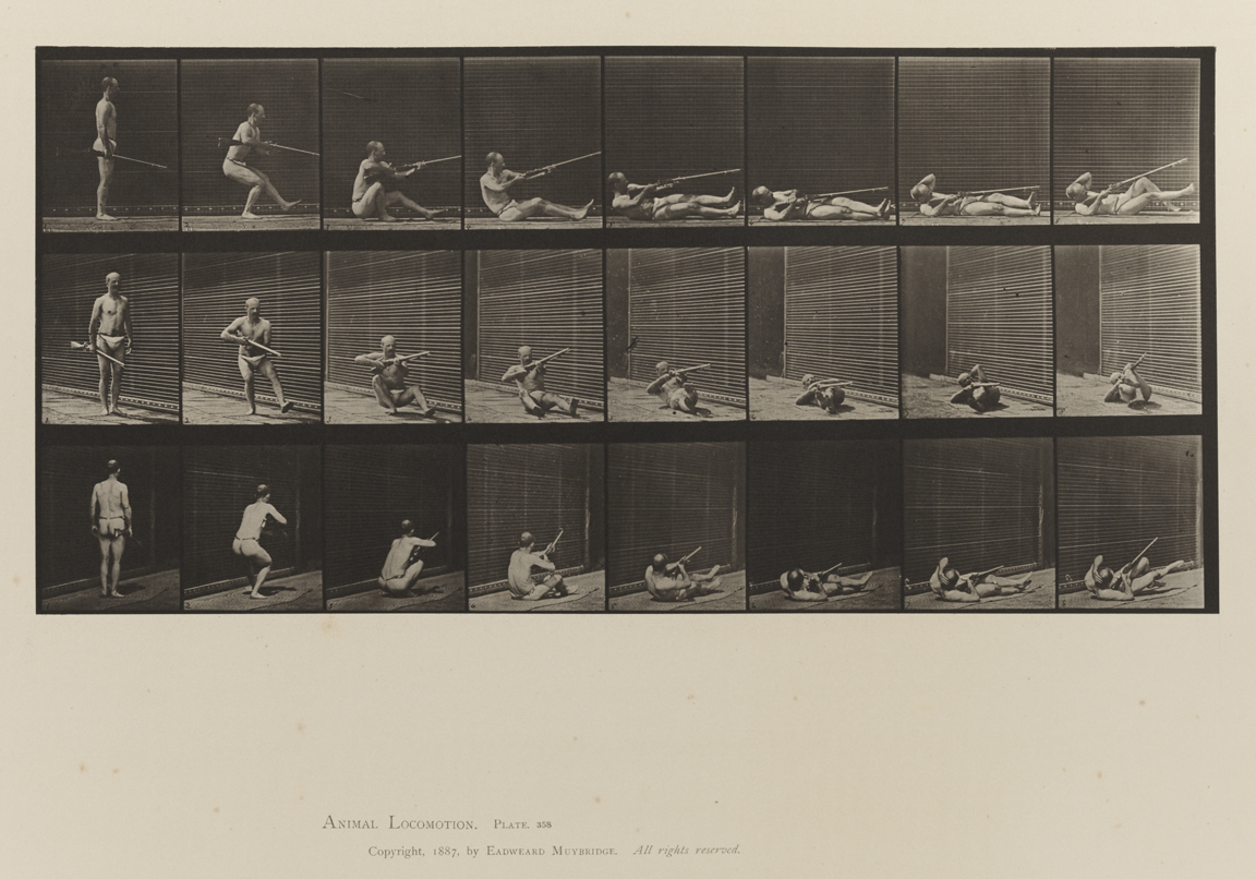 Animal Locomotion, Volume V, Men (Pelvis Cloth). Plate 358