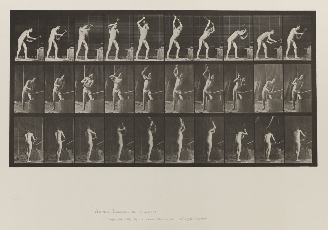 Animal Locomotion, Volume V, Men (Pelvis Cloth). Plate 378