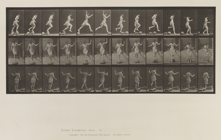 Animal Locomotion, Volume VI, Women (Semi-Nude and Transparent Drapery) and Children. Plate 170