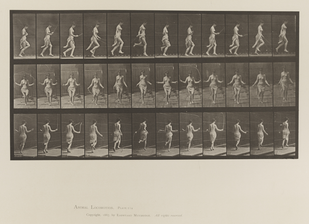 Animal Locomotion, Volume VI, Women (Semi-Nude and Transparent Drapery) and Children. Plate 174