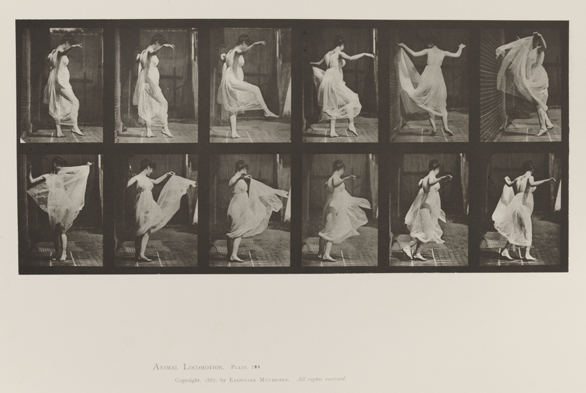 Animal Locomotion, Volume VI, Women (Semi-Nude and Transparent Drapery) and Children. Plate 188