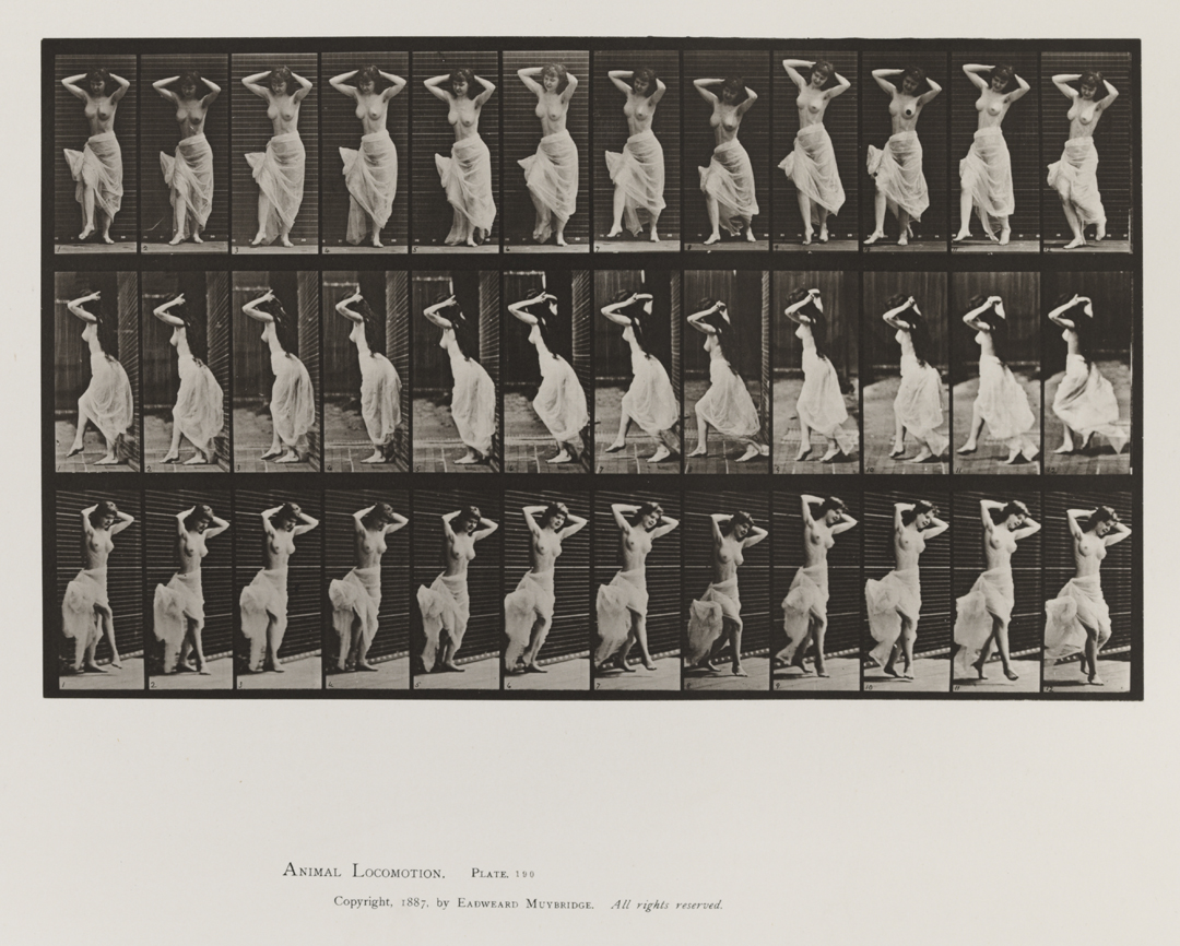 Animal Locomotion, Volume VI, Women (Semi-Nude and Transparent Drapery) and Children. Plate 190
