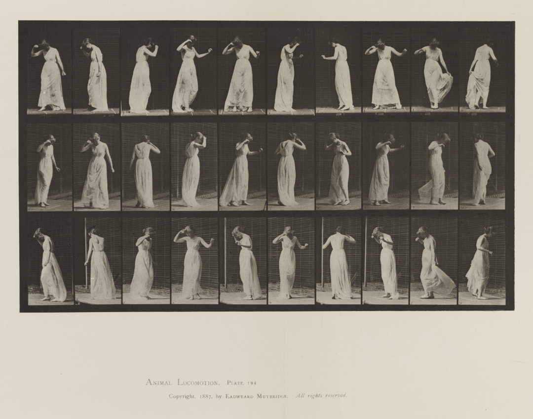 Animal Locomotion, Volume VI, Women (Semi-Nude and Transparent Drapery) and Children. Plate 194