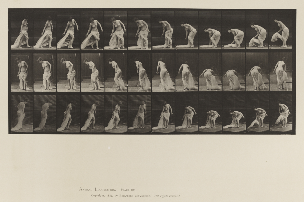 Animal Locomotion, Volume VI, Women (Semi-Nude and Transparent Drapery) and Children. Plate 232