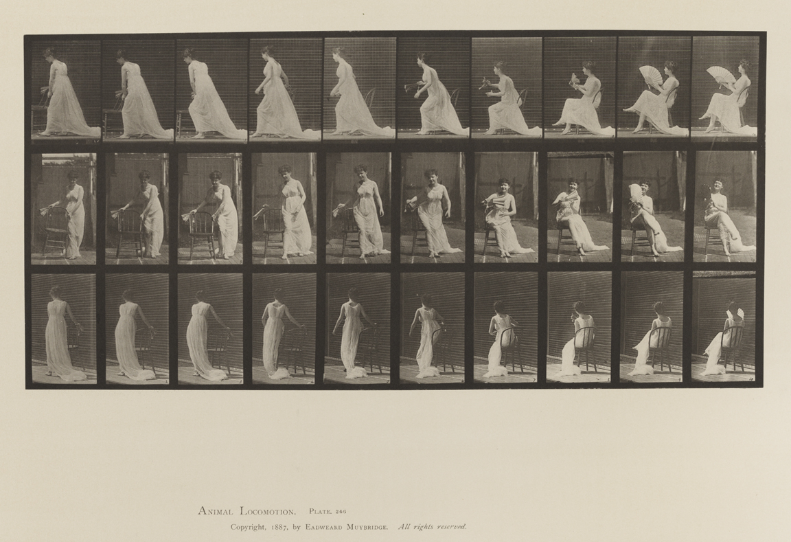 Animal Locomotion, Volume VI, Women (Semi-Nude and Transparent Drapery) and Children. Plate 246
