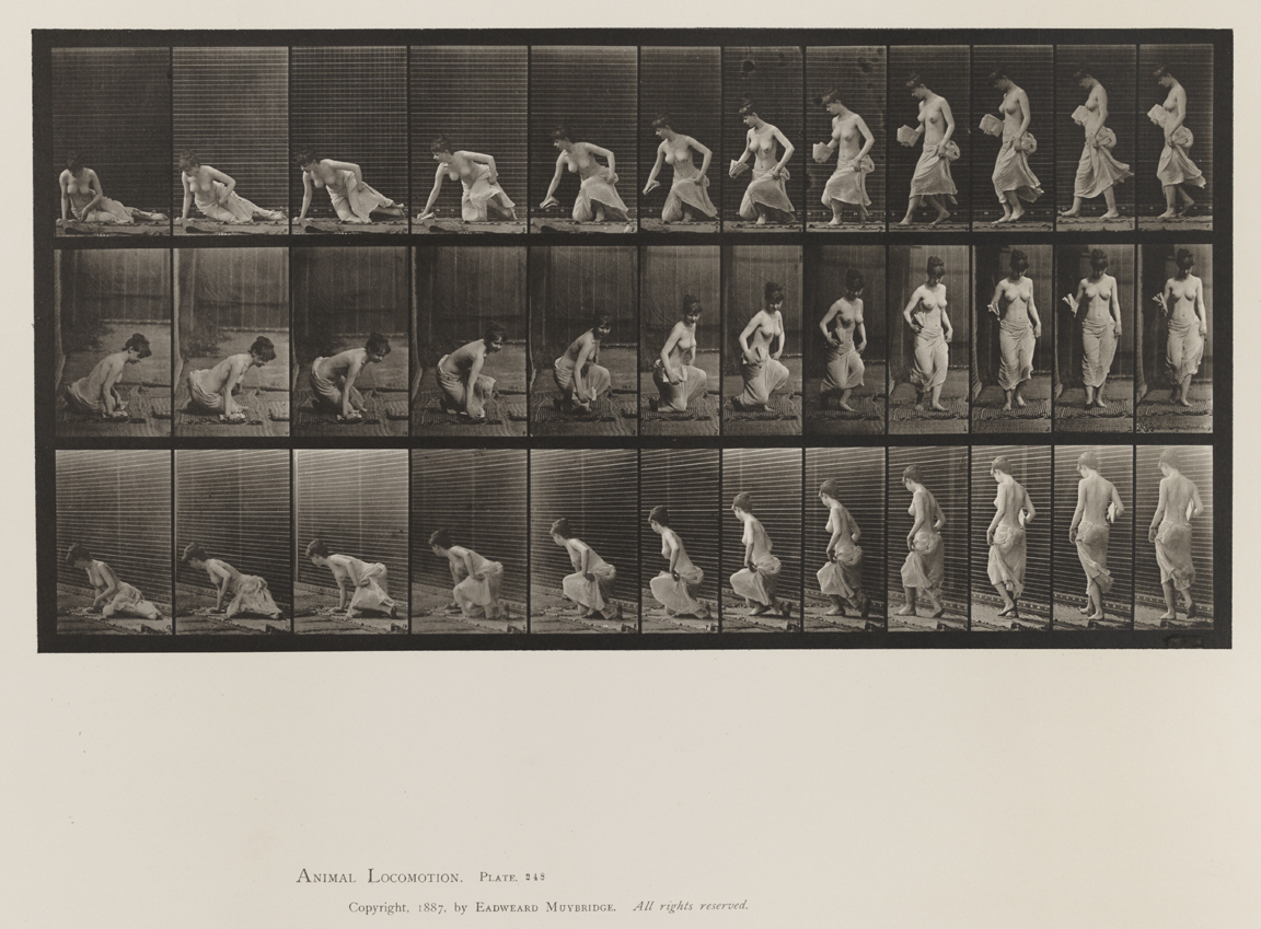 Animal Locomotion, Volume VI, Women (Semi-Nude and Transparent Drapery) and Children. Plate 248