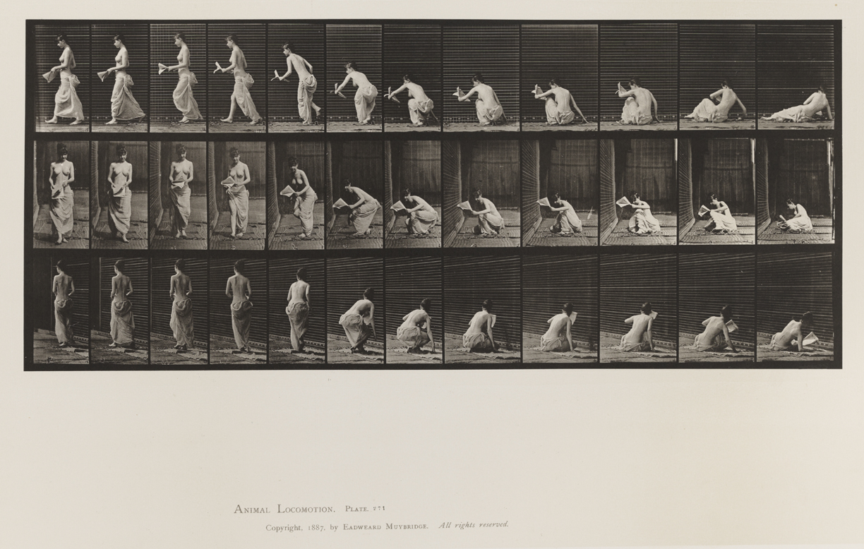 Animal Locomotion, Volume VI, Women (Semi-Nude and Transparent Drapery) and Children. Plate 271