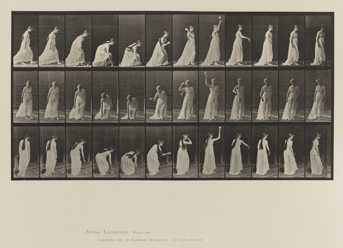 Animal Locomotion, Volume VI, Women (Semi-Nude and Transparent Drapery) and Children. Plate 306