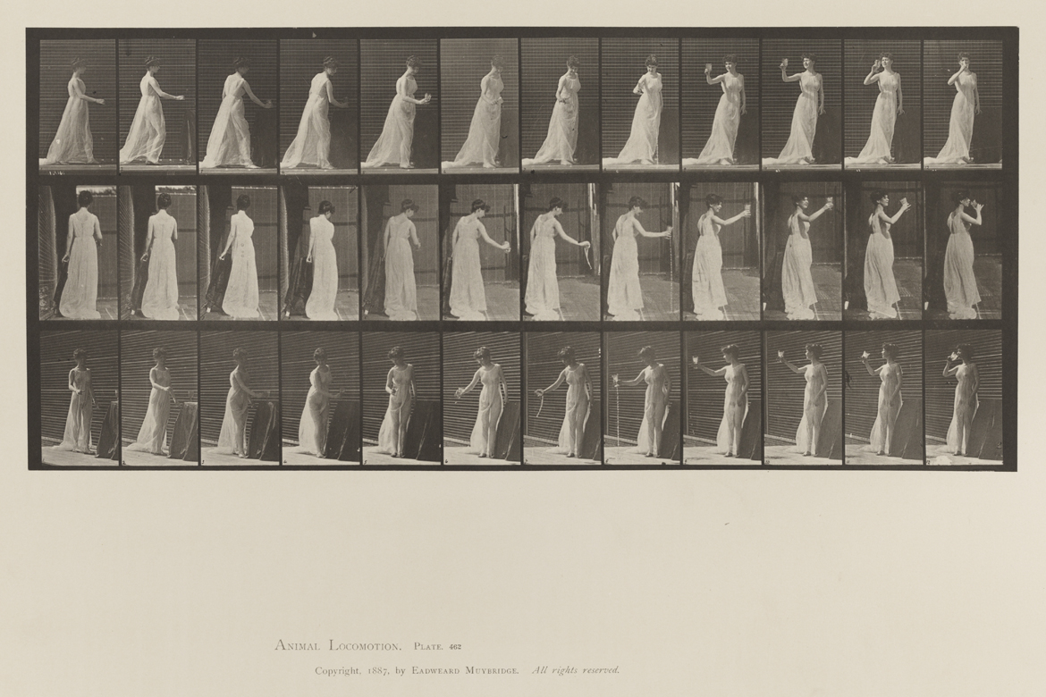 Animal Locomotion, Volume VI, Women (Semi-Nude and Transparent Drapery) and Children. Plate 462