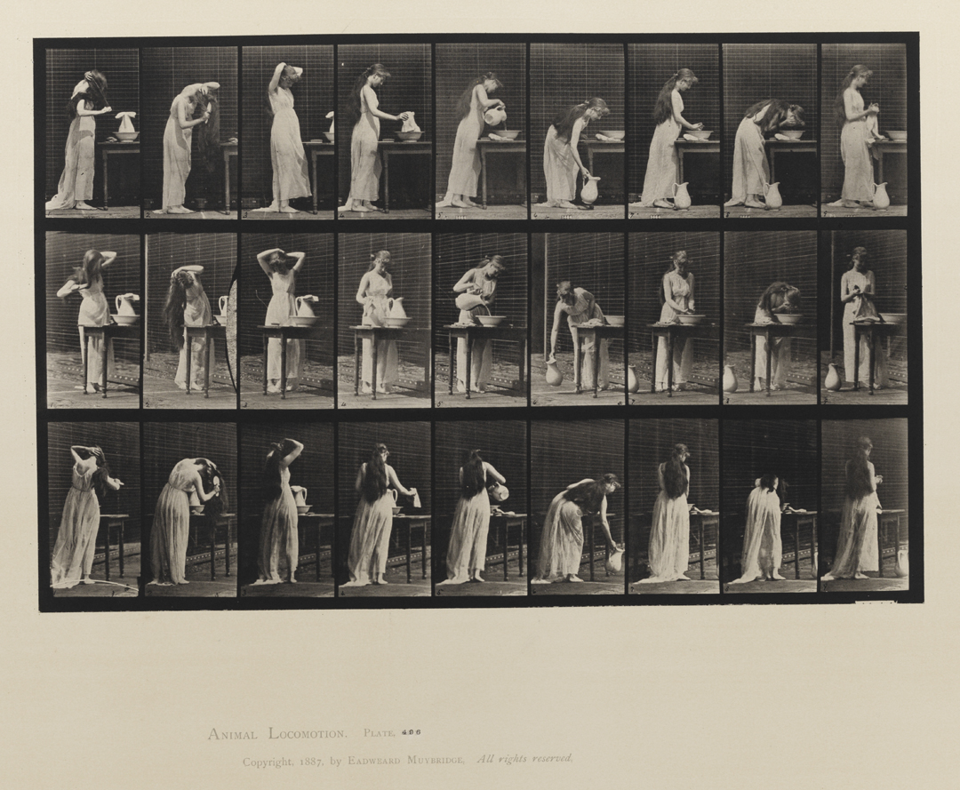 Animal Locomotion, Volume VI, Women (Semi-Nude and Transparent Drapery) and Children. Plate 496