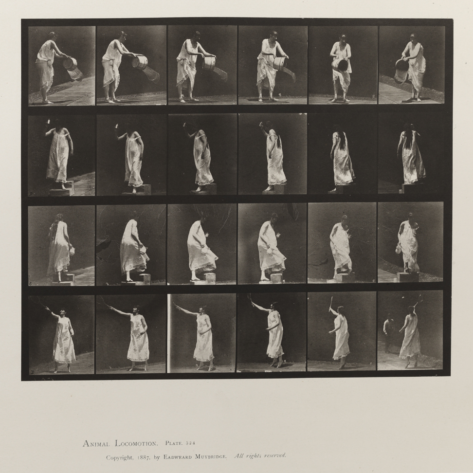 Animal Locomotion, Volume VI, Women (Semi-Nude and Transparent Drapery) and Children. Plate 524