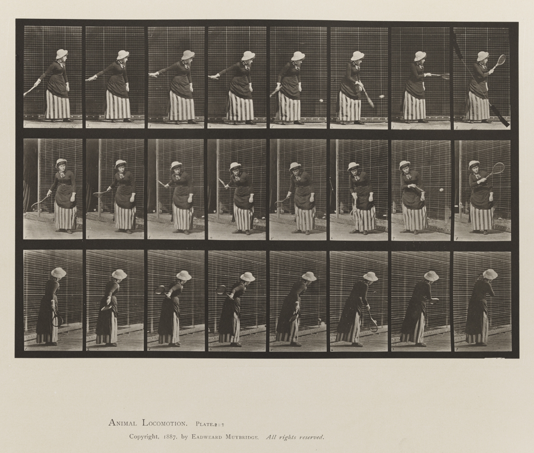 Animal Locomotion, Volume VII, Men and Woman (Draped), Miscellaneous Subjects. Plate 297