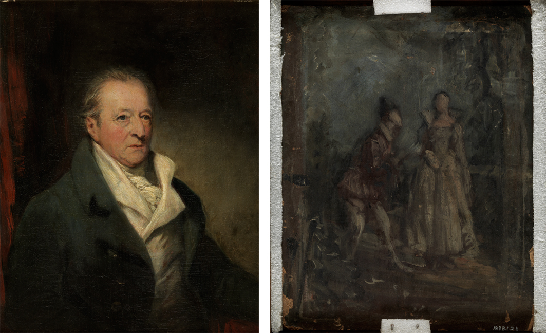 Earl of Egremont; on back,  Scene with a Man and Woman