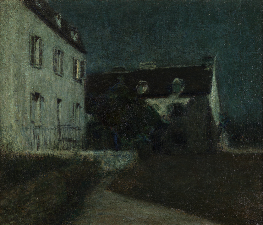 Deserted Street, Moonlight 