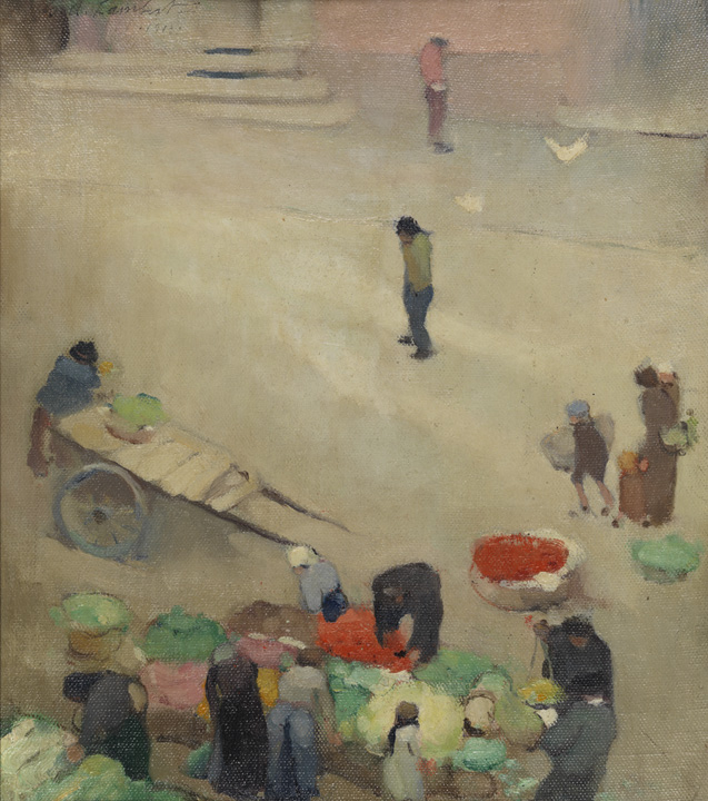 The Little Market, Baveno  (sketch)