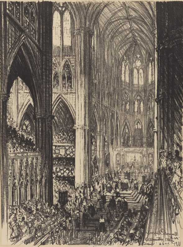Coronation of King George V and Queen Mary in Westminster Abbey, June 22, 1911