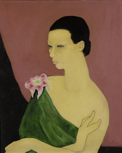 Girl with Flower 
