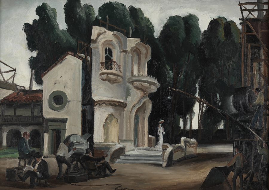 Garbo on "Anna Karenina" Set 