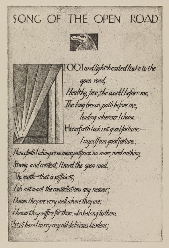 Song of the Open Road [text and vignettes]