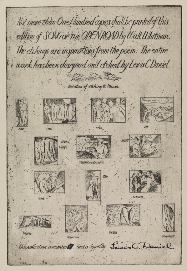 Song of the Open Road [colophon]