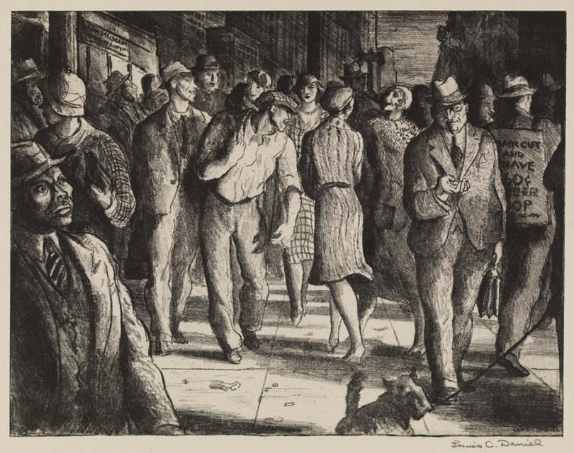 Song of the Open Road [Street scene: "You road I enter upon" (stanza 2)]