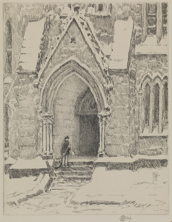 Church Doorway, Snow
