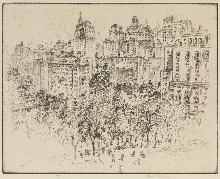 [Rittenhouse Square, Philadelphia, from above]