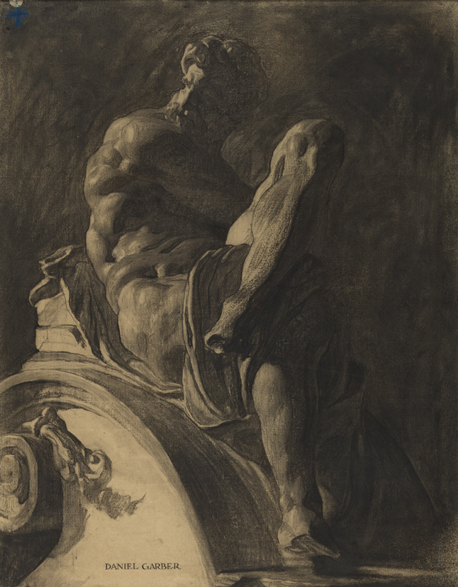 Reclining Male Figure [Cast drawing: Michaelangelo's Day]