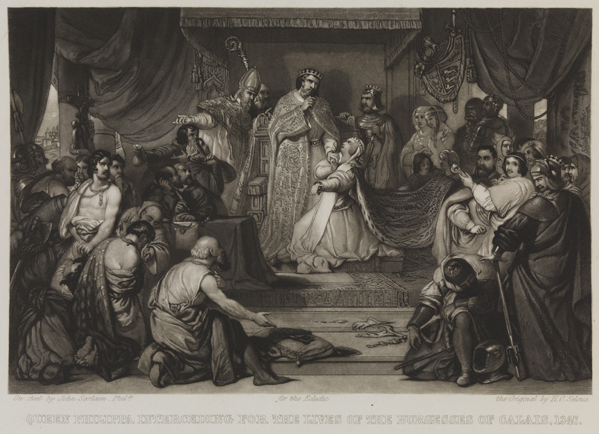 Queen Philippa Interceding for the Lives of the Burgesses of Calais, 1347