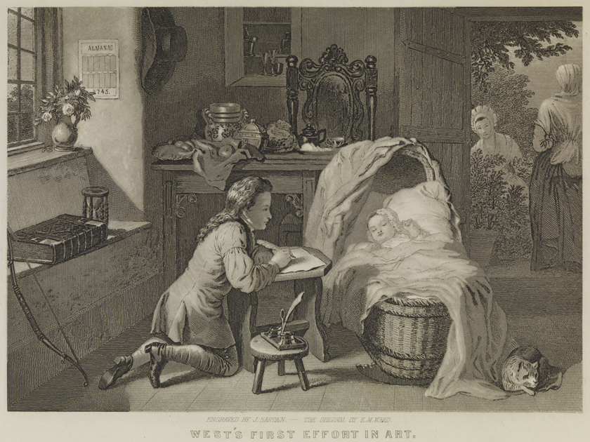 West's First Effort in Art