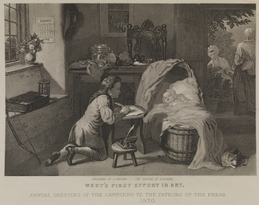 West's First Effort in Art