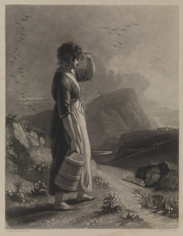 [Woman with wooden bucket]