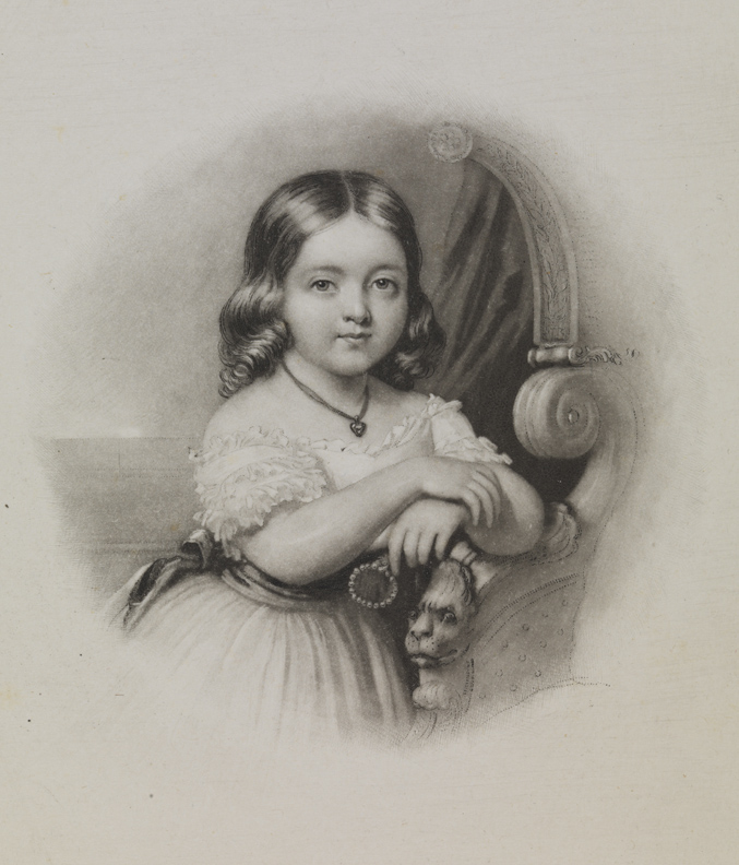 [Girl leaning on chair]