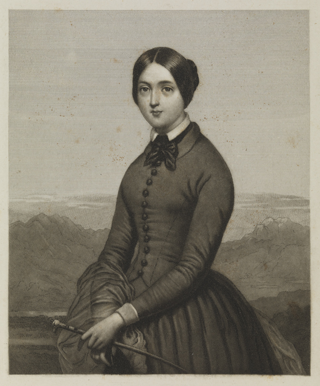 [Woman in riding clothes]