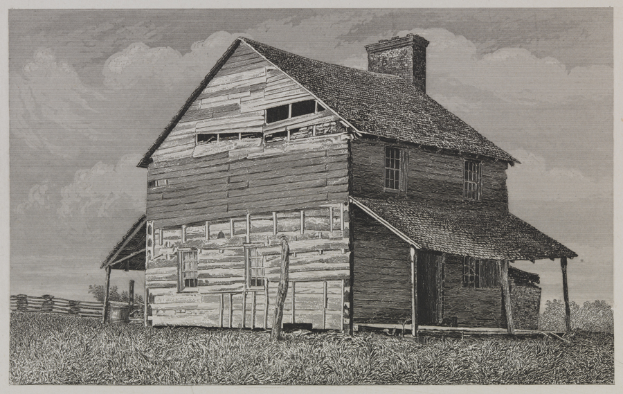 [Weathered farm house]