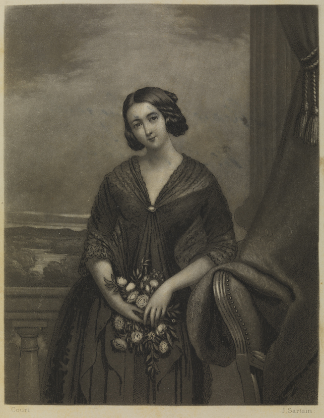 John Sartain after Court, "The Queen of Flowers" (mid 19th century) PAFA Pennsylvania