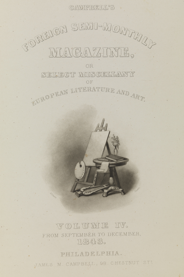Campbell's Foreign Semi-Monthly Magazine, or Select Miscellany of European Literature and Art (title page)