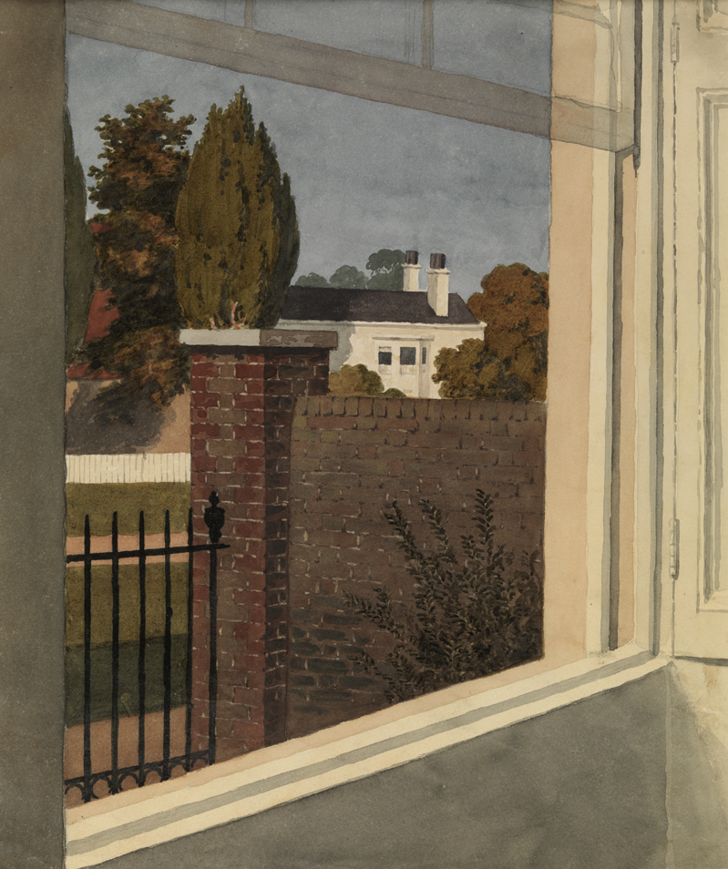 [Brook Green: view through a window]