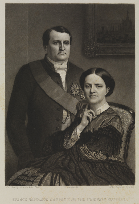 Prince Napoleon and his Wife the Princess Clotilde
