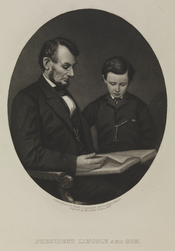 President Lincoln and Son