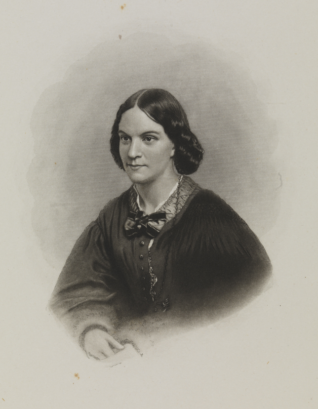 [Woman - seated, looking left, hand in muff]