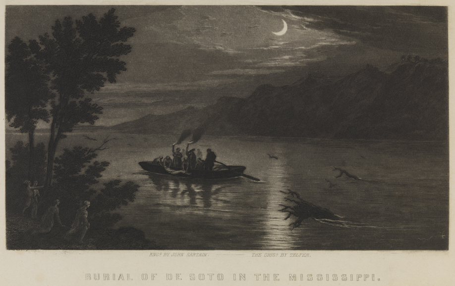 Burial of De Soto in the Mississippi